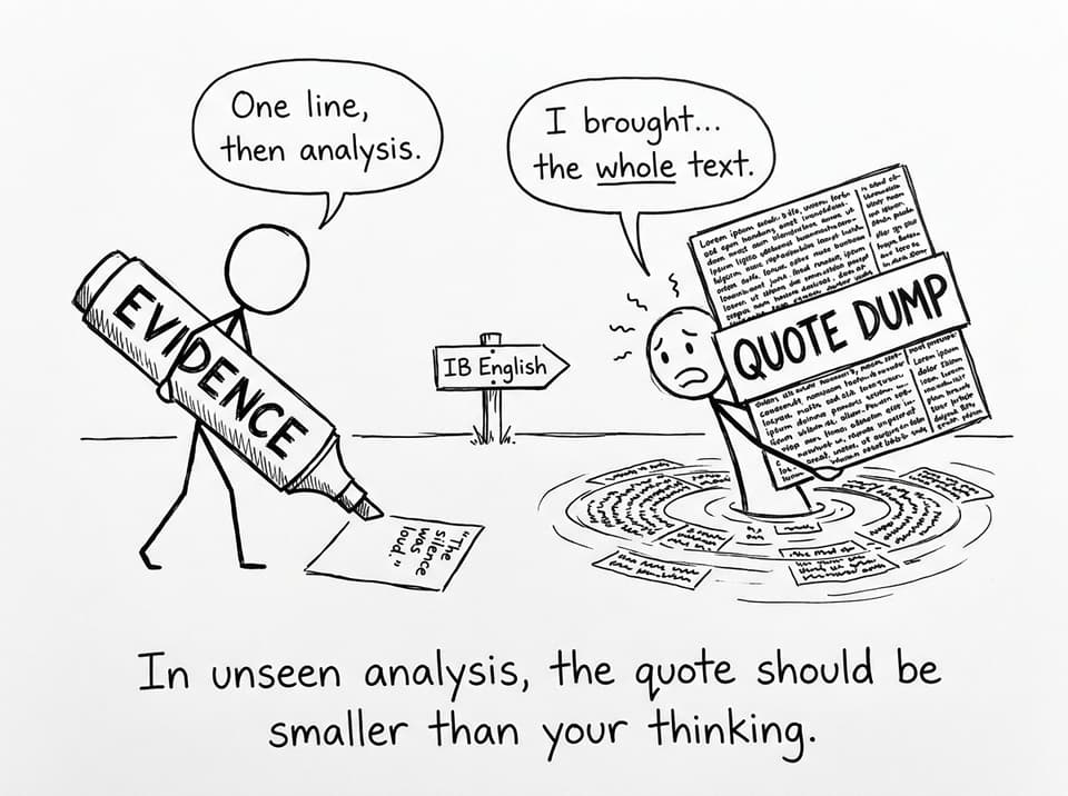 Quote dump vs. real analysis