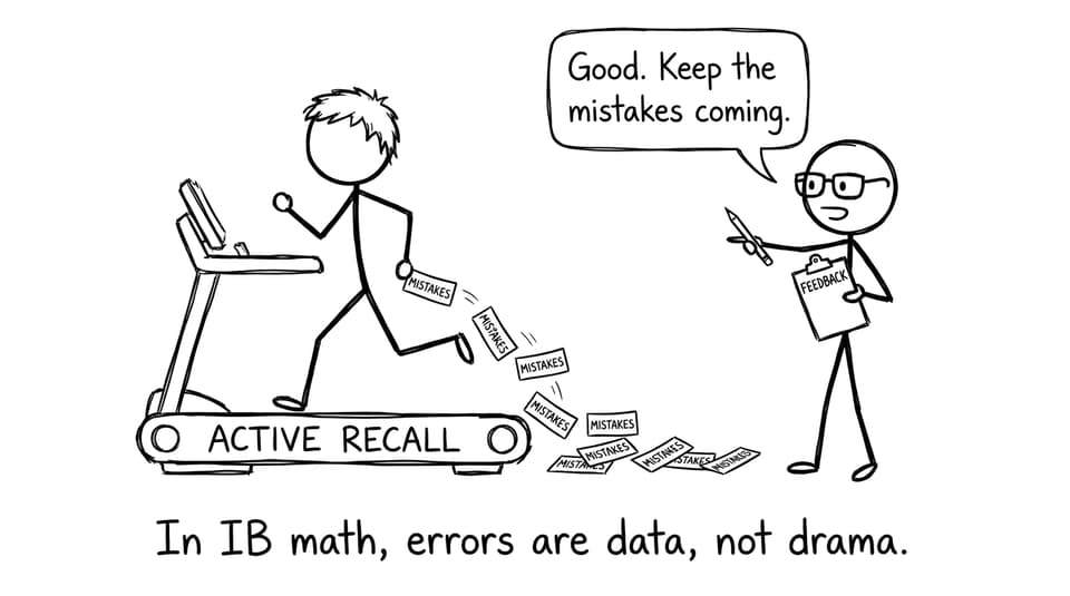 A treadmill turns mistakes into feedback