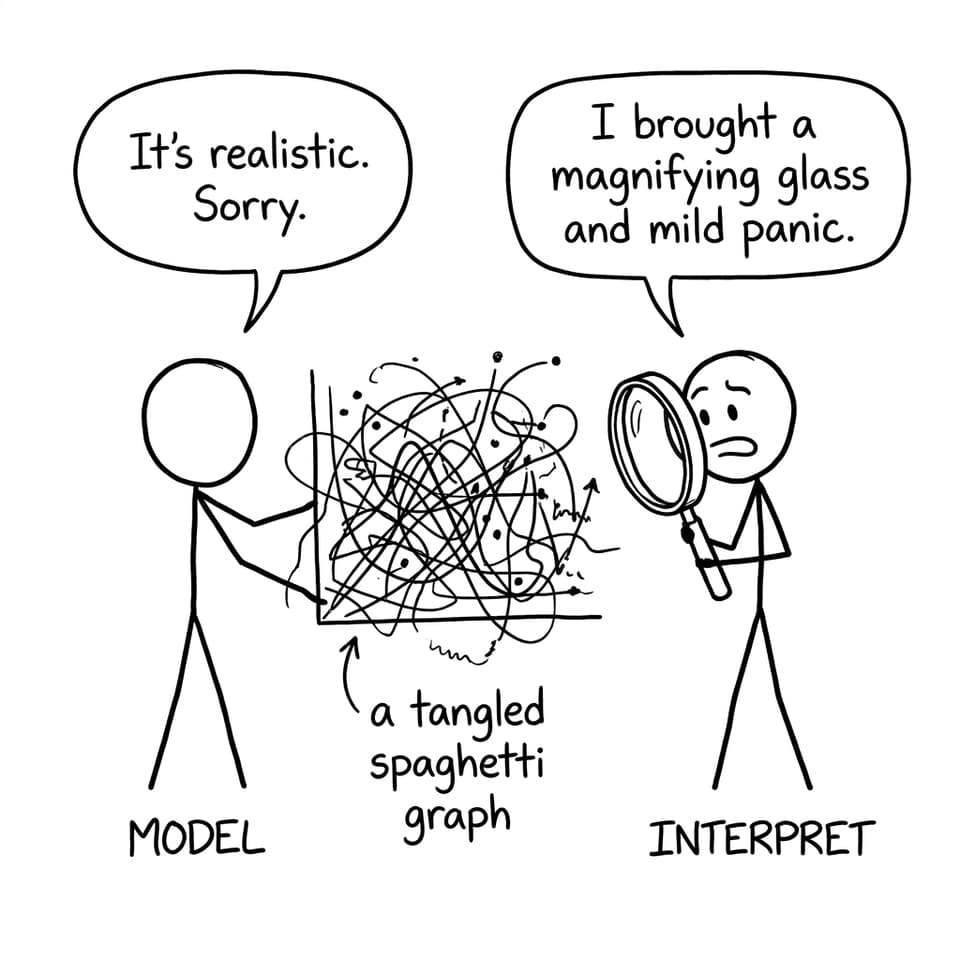Model vs Interpret joke comic