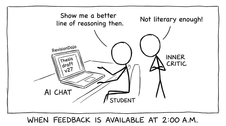 Comic: arguing with the inner critic at 2 a.m.