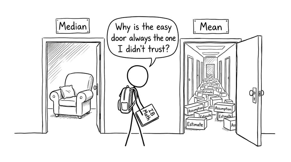The two doors problem -- median vs mean
