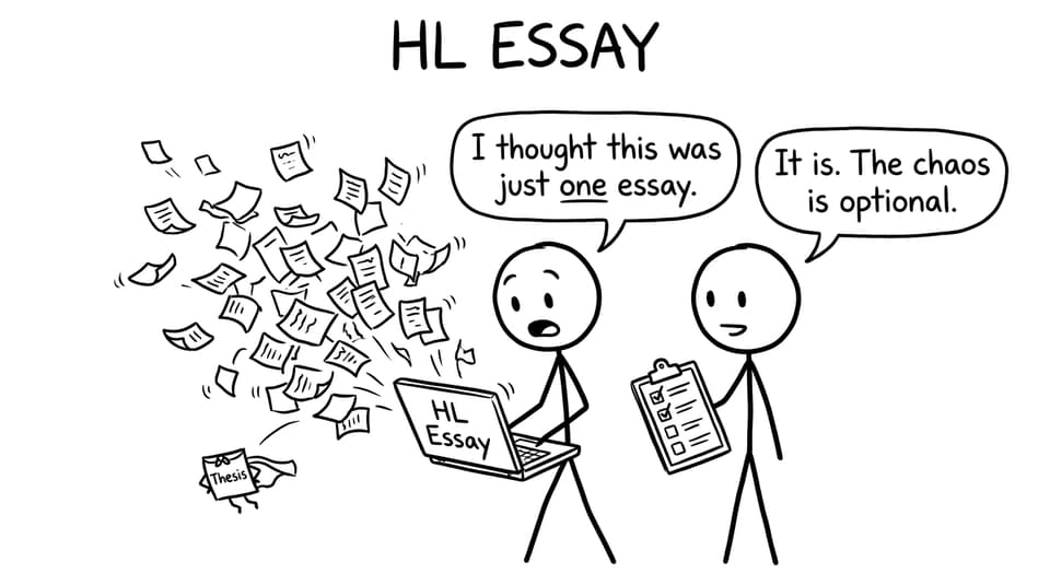 A student meets the HL Essay chaos