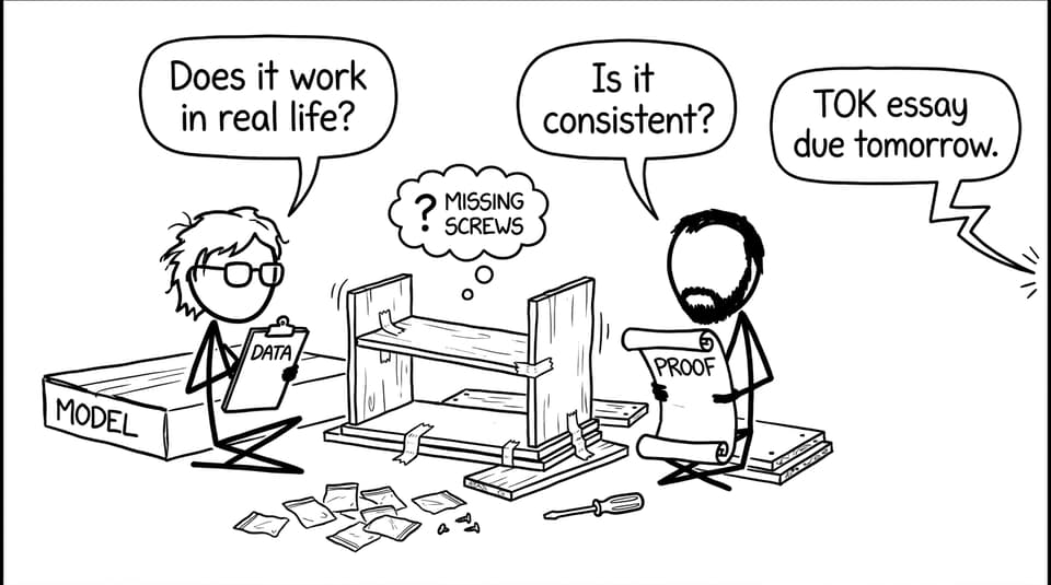 Scientist vs mathematician building a model