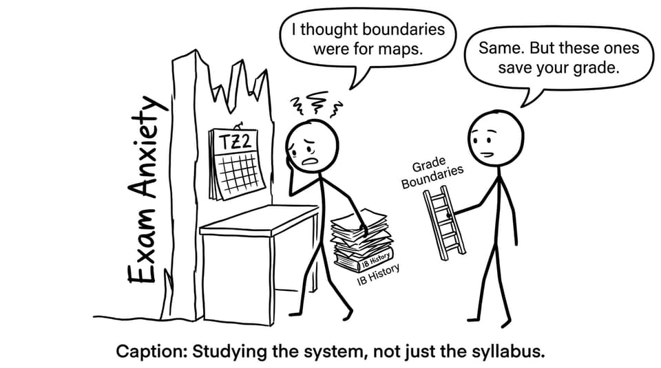 Student vs grade boundaries wall