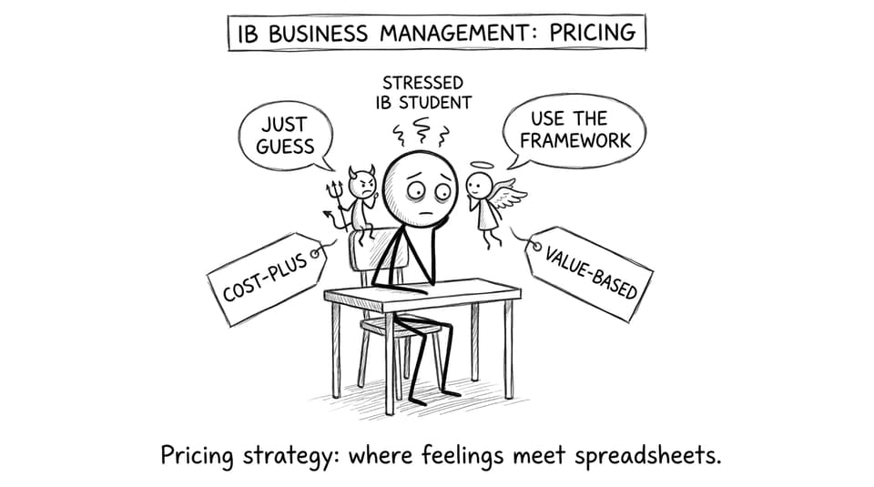 An IB student stuck between pricing frameworks