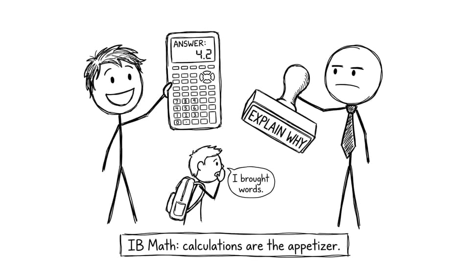 IB Math: calculations are the appetizer