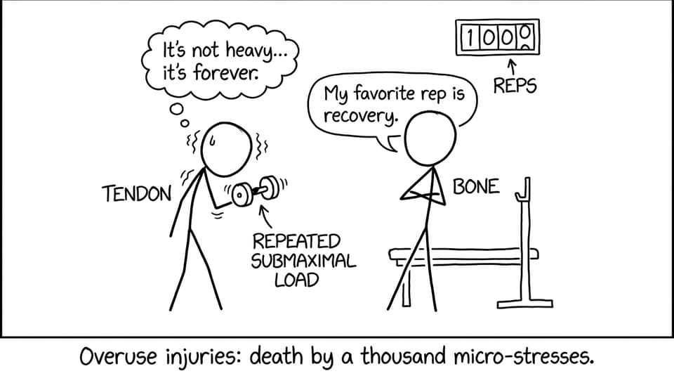 Overuse: it’s not heavy, it’s forever (XKCD style)