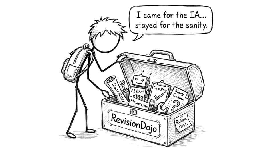 RevisionDojo toolbox comic
