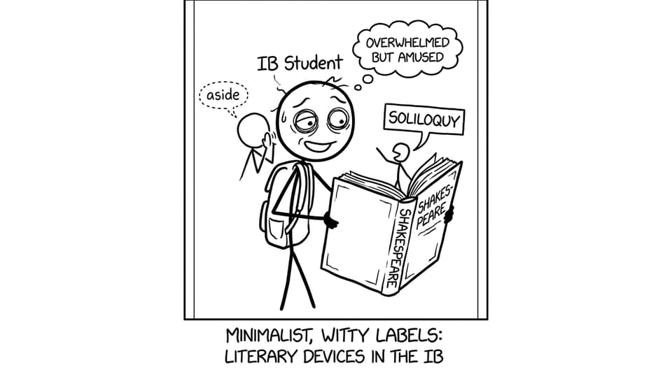 A student meets soliloquy and aside in the wild