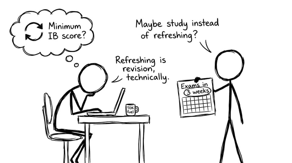 Student refreshing admissions page
