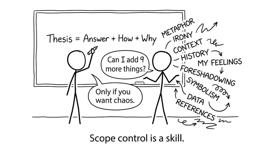 Scope control is a skill.