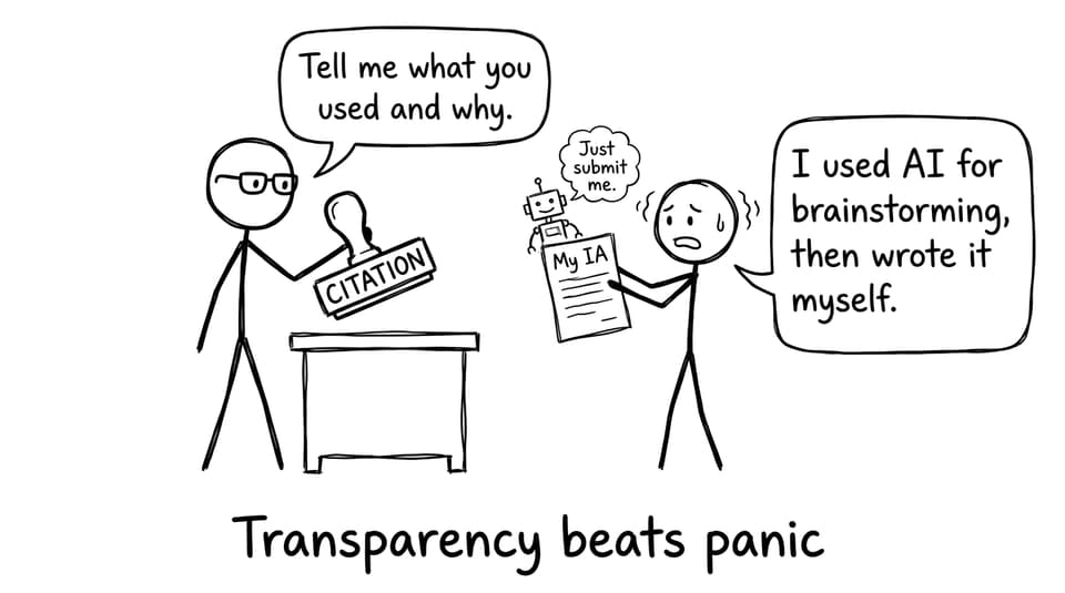 Transparency beats panic comic