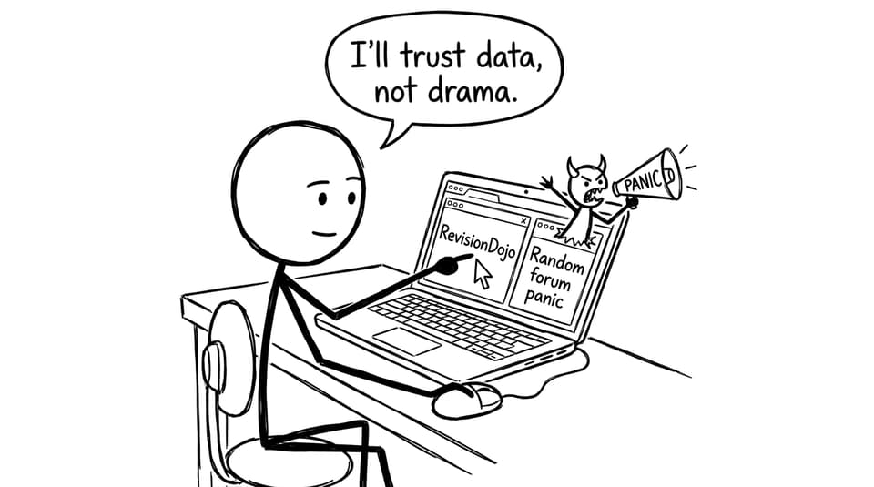 Comic about ignoring forum panic
