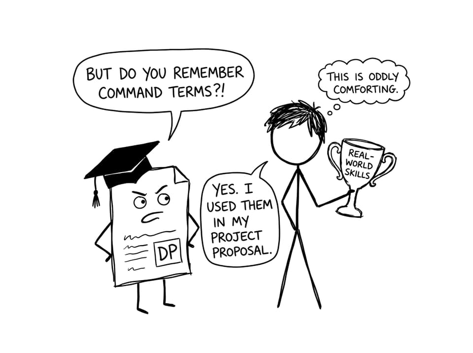 DP exam paper jealous of real-world skills