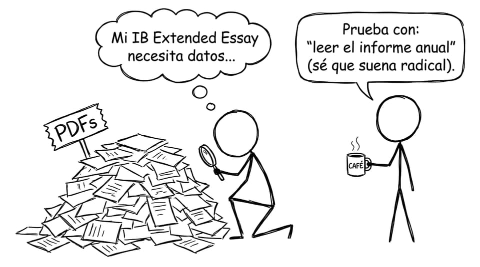 Estudiante buscando datos para la monografía