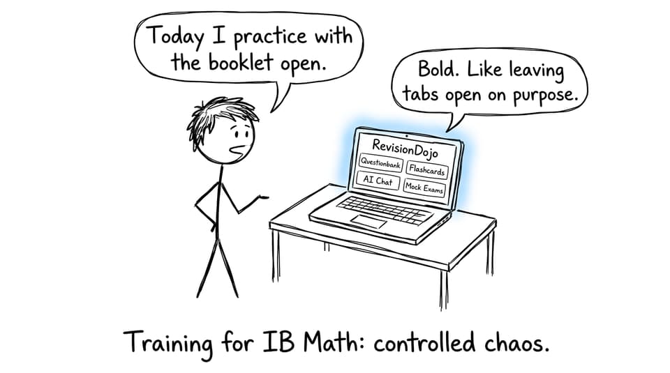 RevisionDojo as the study buddy with a dry sense of humor