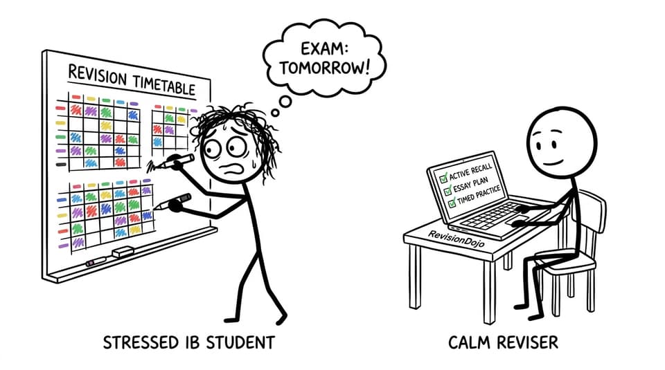A funny revision timetable vs smart checklist