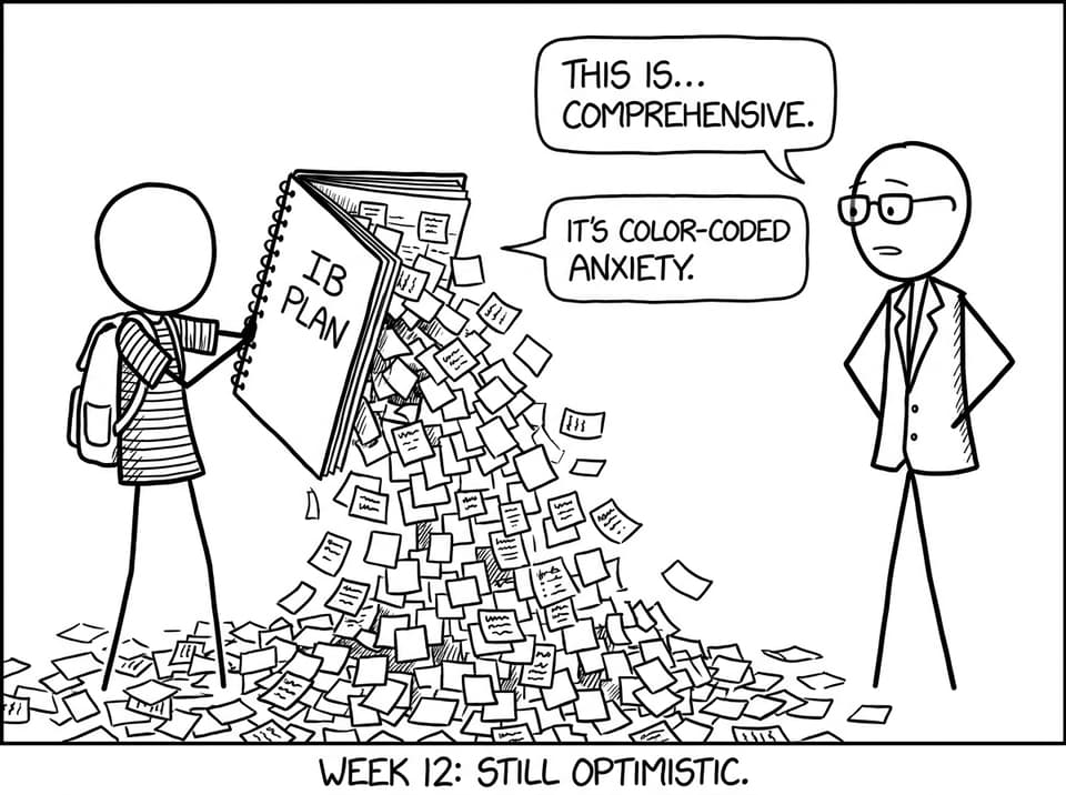 A planner avalanche joke