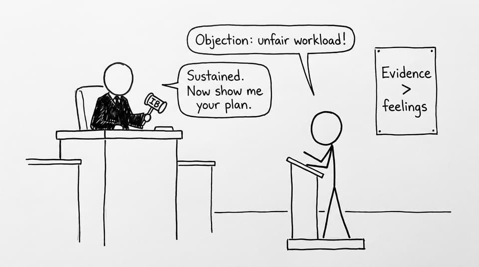 IB courtroom plan comic