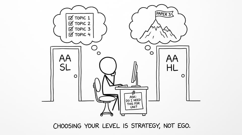 AA SL vs AA HL choice comic