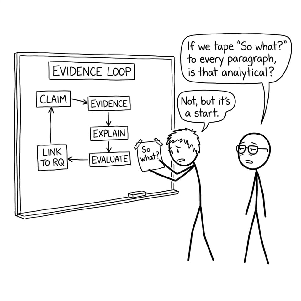Evidence loop comic