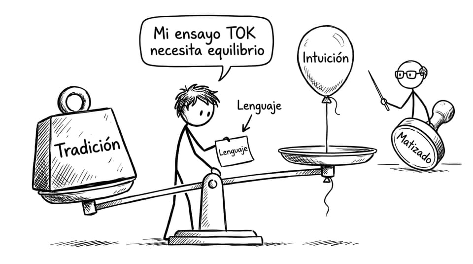 Balanza entre tradición e intuición para un ensayo TOK
