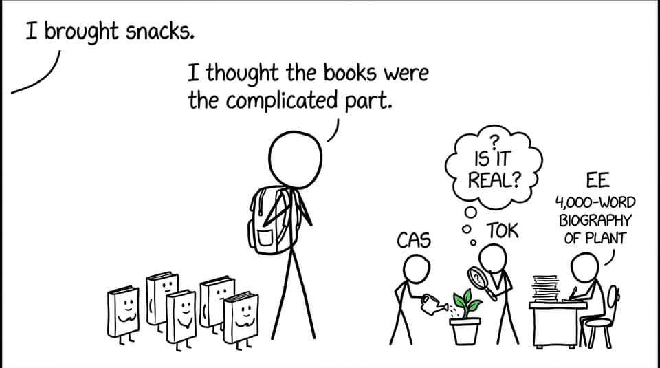 A student discovers that the IB core has a life of its own