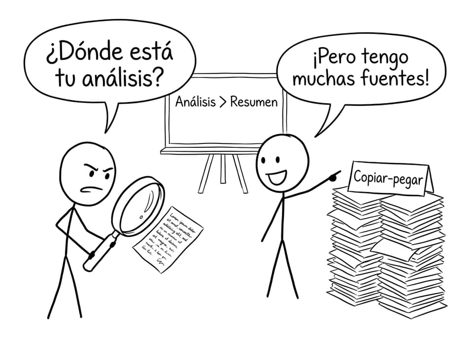 Supervisor: “¿Dónde está tu análisis?”