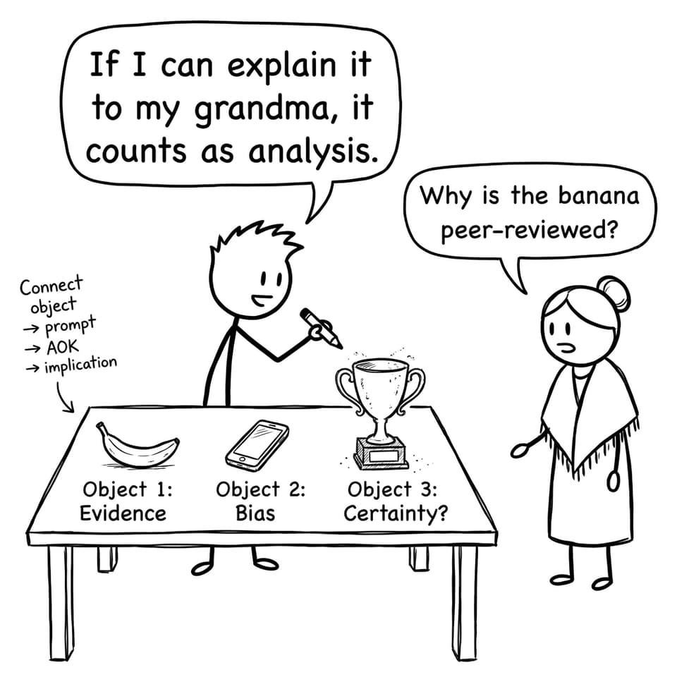 Three objects comic