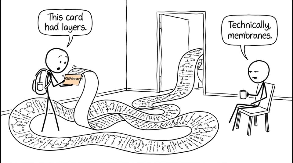 A surprisingly complicated respiration flashcard
