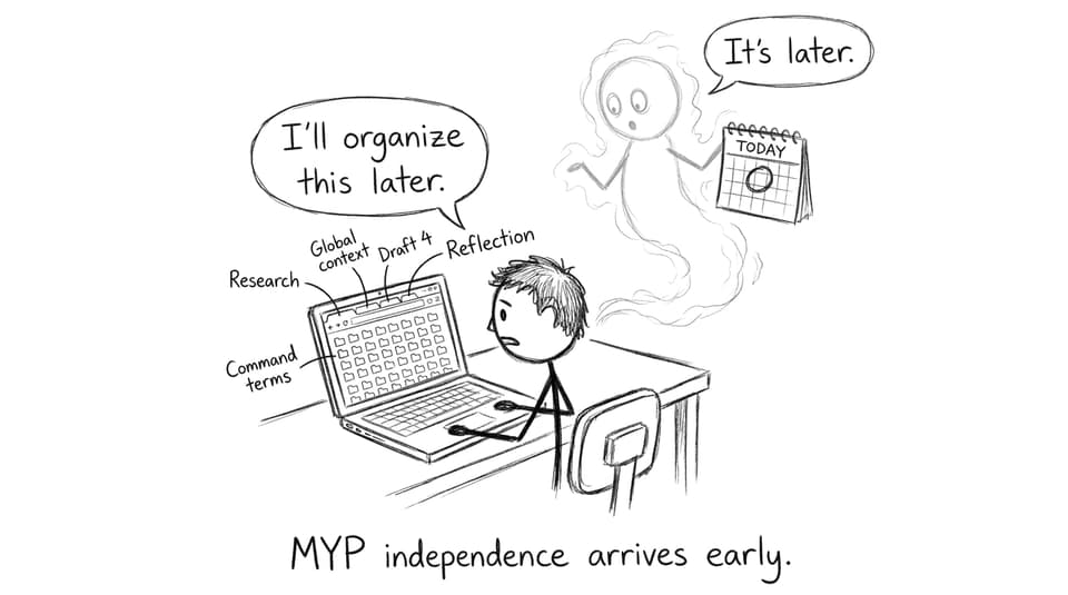 Comic about too many tabs and MYP independence