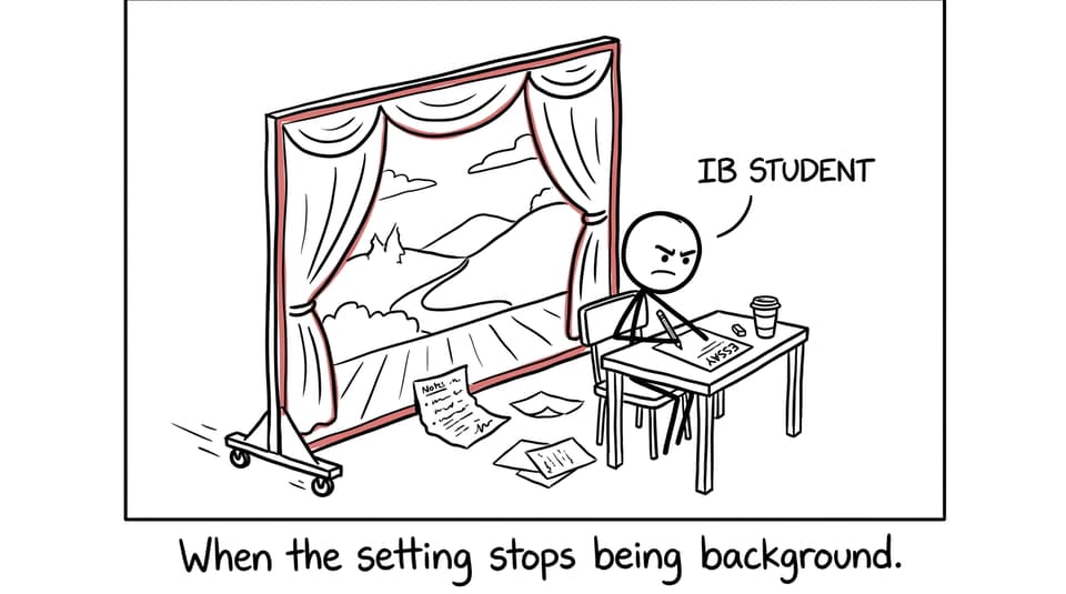 When the setting stops being background.