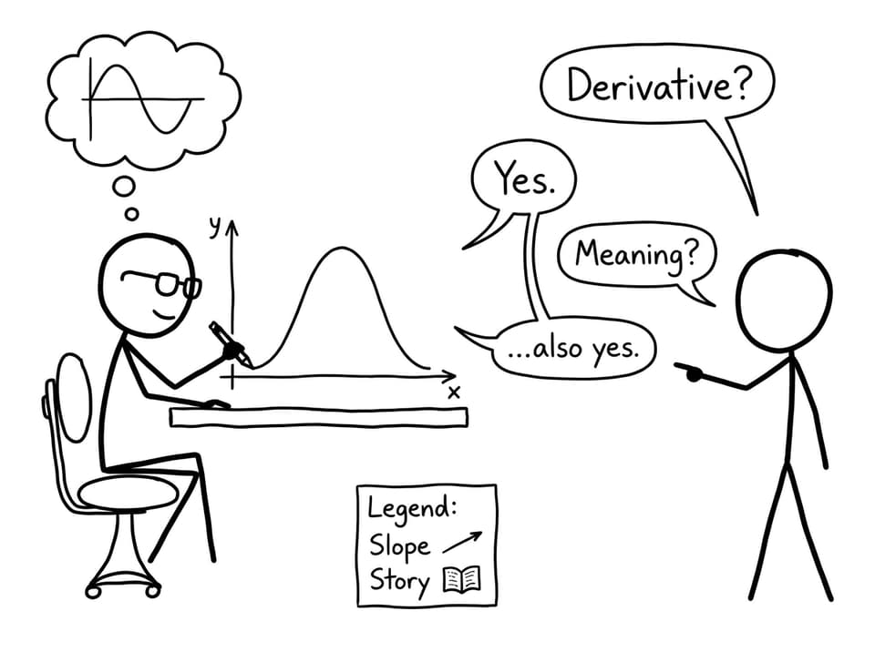 Derivative vs meaning joke