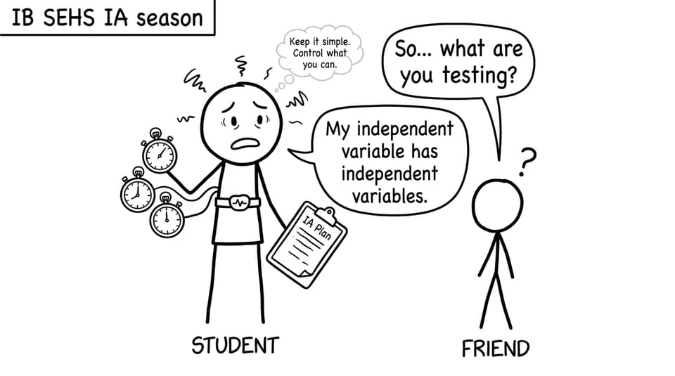 IB SEHS IA season comic