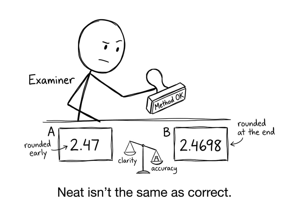 Neat isn't the same as correct