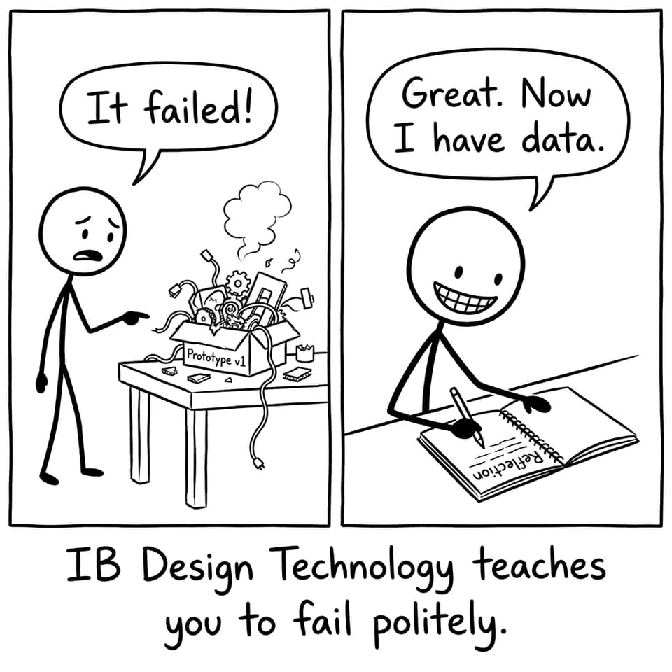 Prototype failure becomes reflection comic