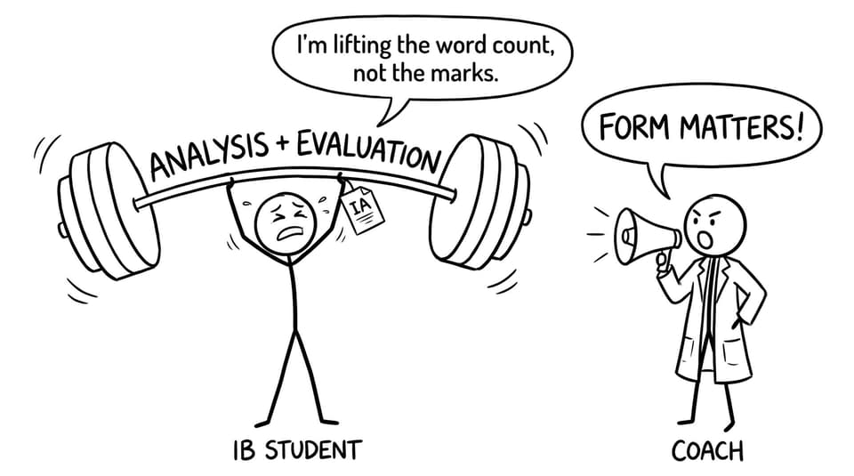 Student lifting an IA like a barbell