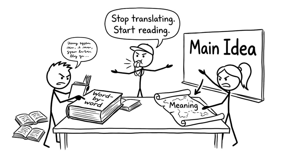 Stop translating comic