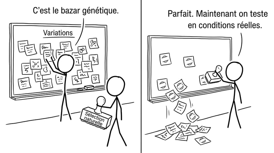 Variations vs sélection naturelle