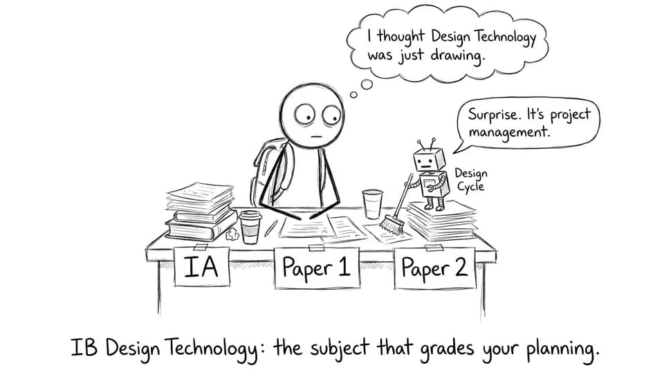 IB Design Technology: the subject that grades your planning.