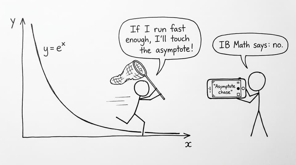 Asymptote chase joke