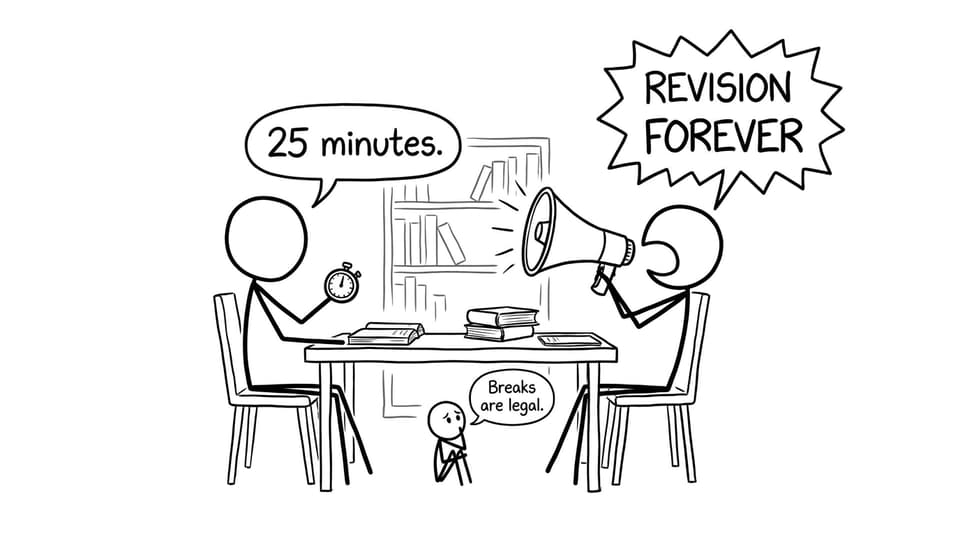 Timeboxing vs infinite revision