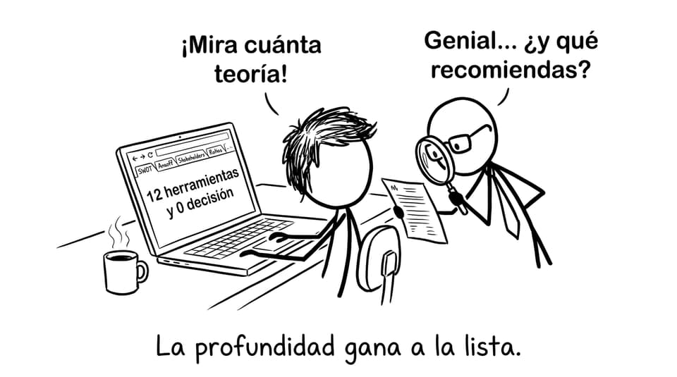 El mito de usar 12 herramientas