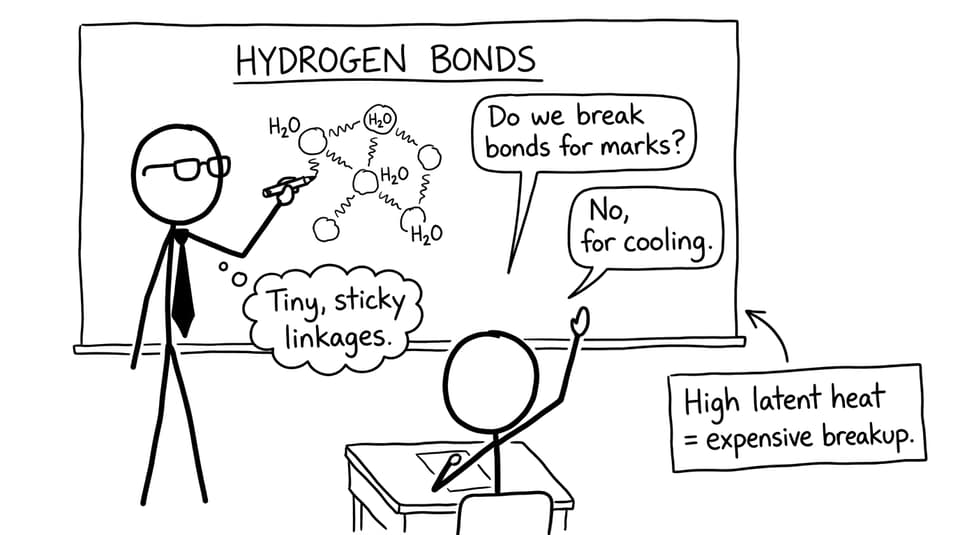 Hydrogen bonds breakup joke