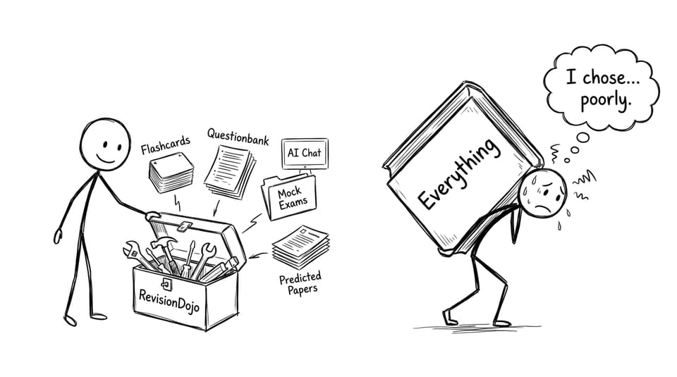 RevisionDojo toolbox comic