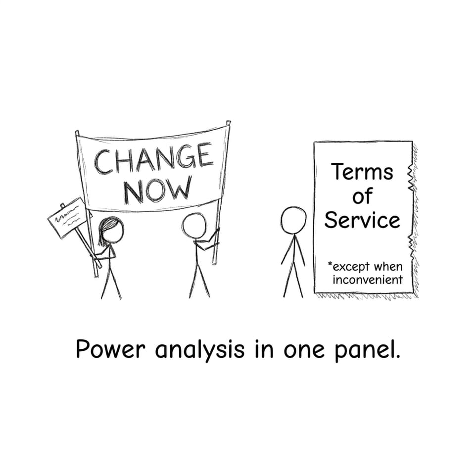 Platform rules vs protest banner