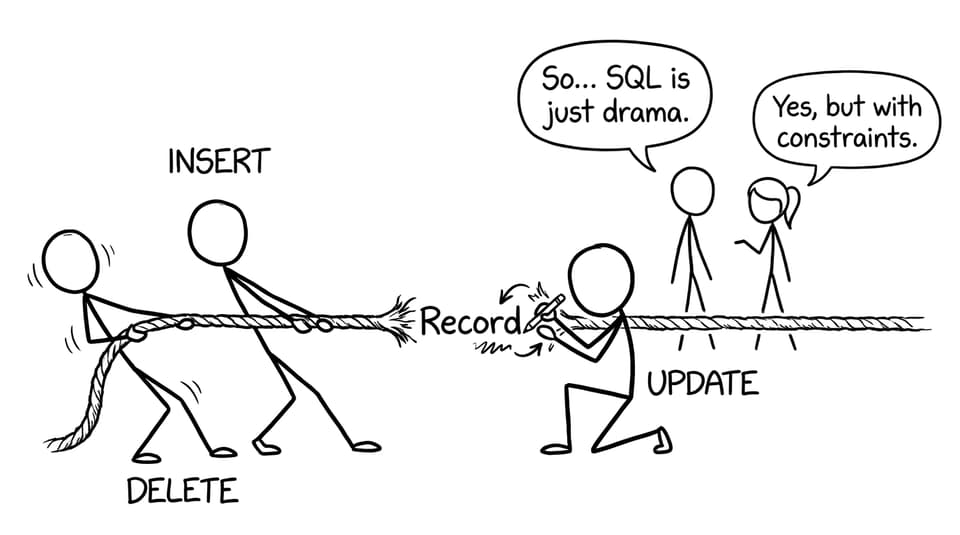 SQL is just drama comic