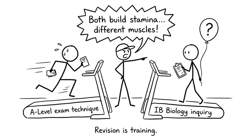 Revision treadmills: exam technique vs inquiry