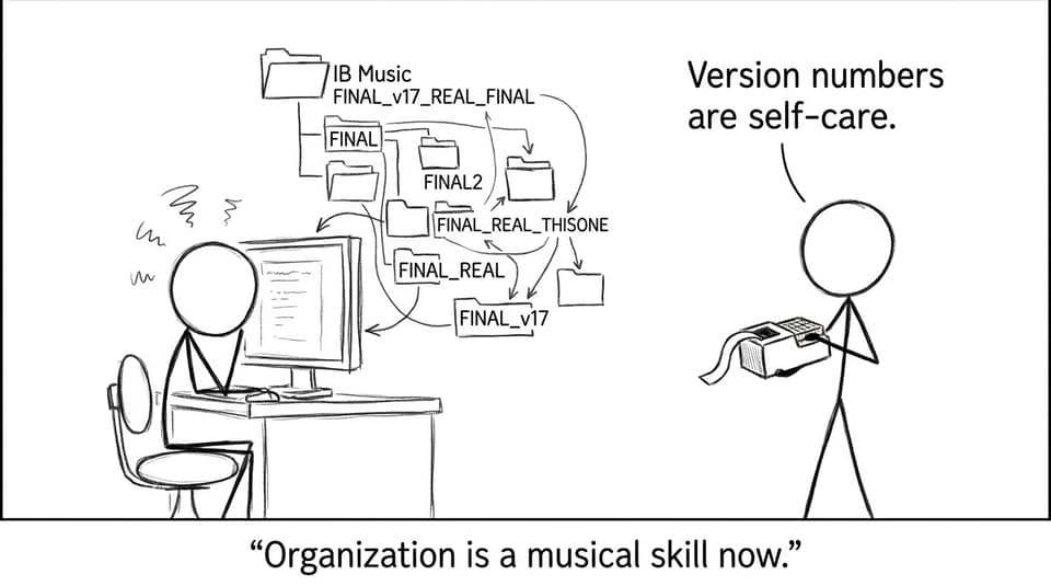 Version control self-care comic
