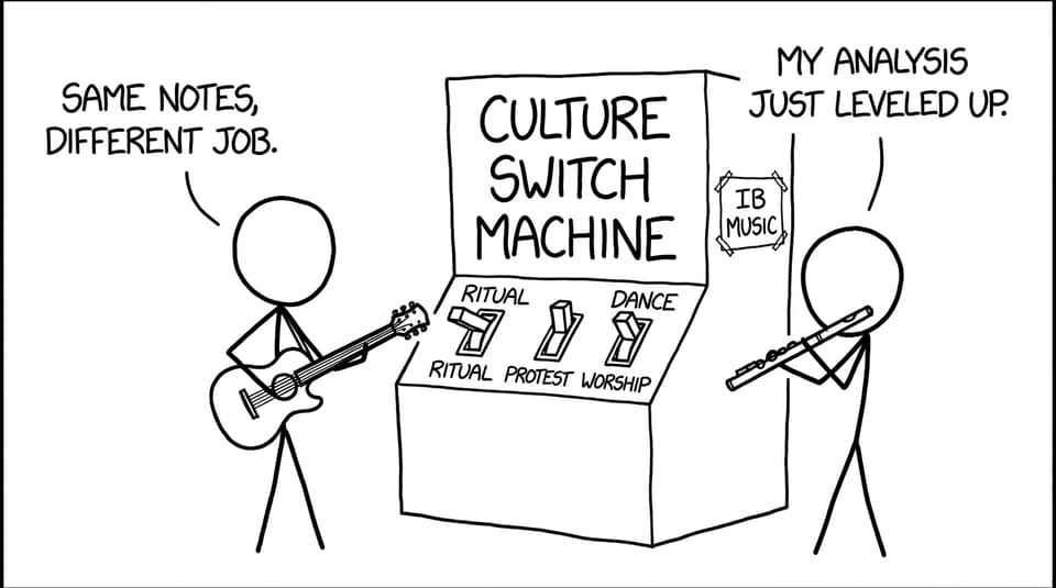 A silly “culture switch” machine for musical function
